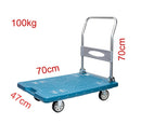 BRAND NEW HEAVY DUTY 100KG LOAD PLATFORM TROLLEY EASY FOLD CARRY HANDLE - MEDIUM