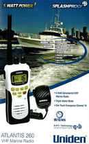 UNIDEN ATLANTIS 260 VHF 5 WATT POWER MARINE SPLASHPROOF RADIO