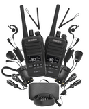 UH755-2DLX 5 WATT UHF CB SPLASHPROOF HANDHELD MOBILE RADIO - DELUXE PACK