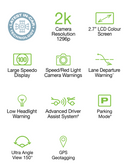 UNIDEN iGOCAM 60 2K SMART DASH CAM WITH 2.7" LCD COLOUR SCREEN 150° WIDE VIEW