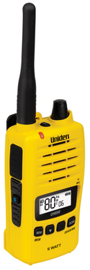 Uniden UH850-Y 80 CHANNEL 5 WATT UHF WATERPROOF CB HANDHELD RADIO