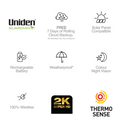 UNIDEN APP CAM SOLO X2K WIREFREE 2K SUPER HD SPOTLIGHT CAMERA - SINGLE PACK