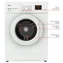 BRAND NEW AKAI 6KG FRONT LOAD WASHING MACHINE 15 WASHING PROGRAMS - AK-FL6