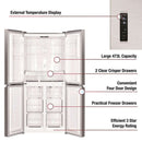 BRAND NEW AKAI 473L FRENCH DOOR FRIDGE STAINLESS STEEL LED LIGHTING -AK-H470FF