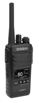 UNIDEN UHF UH755 5W SPLASHPROOF HANDHELD RADIO