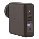BRAND NEW CLICK WIRELESS TRAVEL USB WALL CHARGER 3 PORT POWERBANK AUS-BRAND