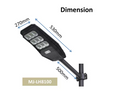 NEW OUTDOOR SOLAR  LED LIGHT 100W MOTION RADAR SENSOR W/ HIGH CHARGING EFFIENCY