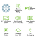 UNIDEN iGO CAM 50R FULL HD SMART DASHCAM 2.7" LCD COLOUR SCREEN