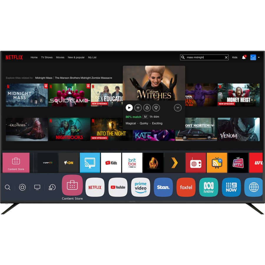 DGTEC 65" ULTRA HD 4K OS TV DG65UHDOS