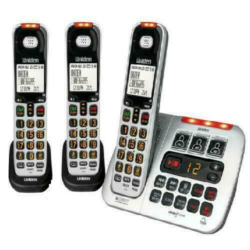 UNIDEN SSE45+2 SIGHT & SOUND ENHANCED CORDLESS DIGITAL PHONE SYSTEM