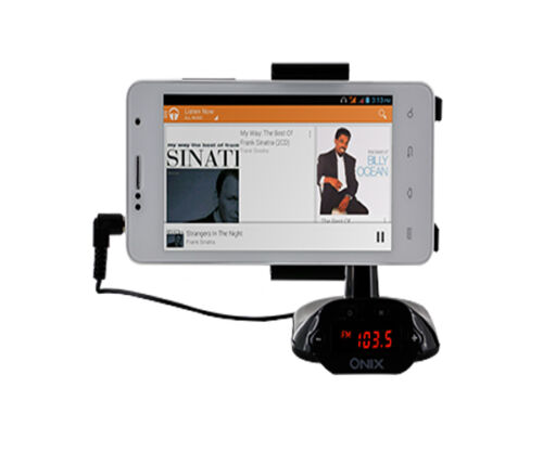 BRAND NEW ONIX FM TRANSMITTER WITH STAND CAR MOUNT WIRELESS USB AUX-IN SD CARD